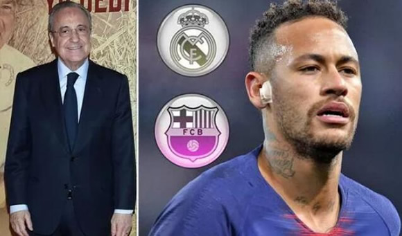 Real Madrid chief Florentino Perez made secret Neymar contact after failed Barcelona move