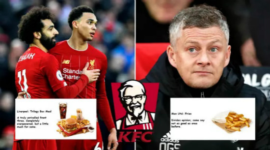 KFC Produce Brilliant Thread Comparing Football Teams To Their Menu