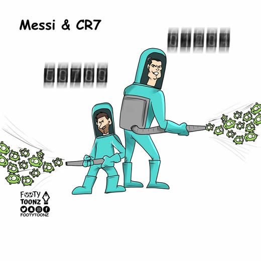7M Daily Laugh - Messi & CR7 fight Corona