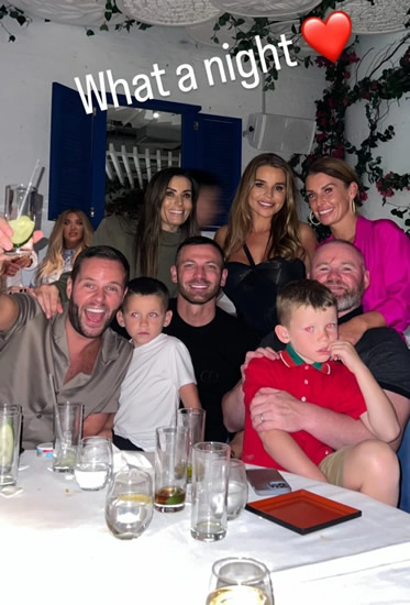 ROO TOO MANY? Wayne Rooney cuts head while Coleen does shots as things get a bit meze on wild night out at Greek restaurant in Dubai