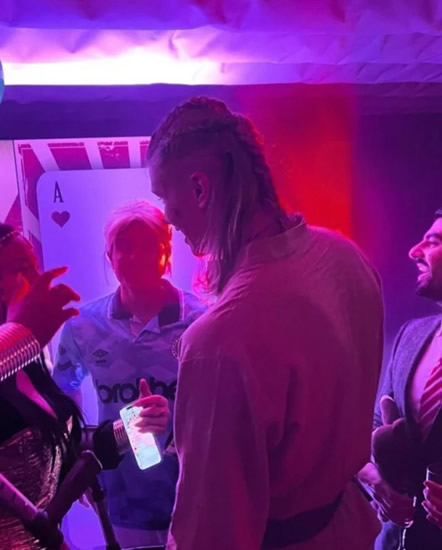 WHAT THE HAAL Erling Haaland shows off daring new hairstyle with braids either side of ponytail as Man City star recovers from injury
