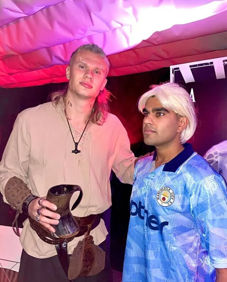 WHAT THE HAAL Erling Haaland shows off daring new hairstyle with braids either side of ponytail as Man City star recovers from injury