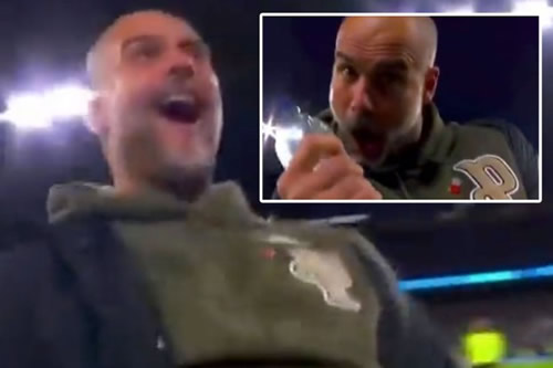 Guardiola goes viral for hilarious celebrati