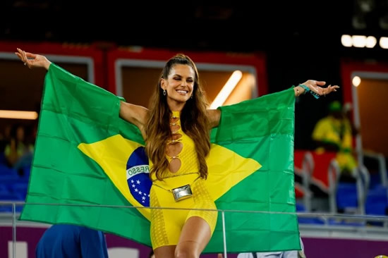 Izabel Goulart stuns in revealing outfit as Kevin Trapp's Wag switches allegiance from Germany to Brazil at World Cup