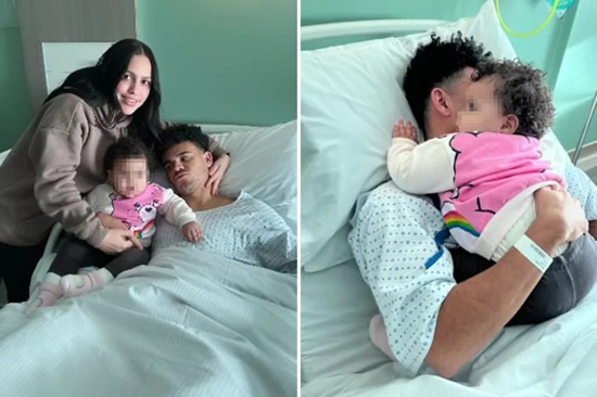 'Patience and strength' – Luis Diaz's partner Gera Ponce posts photo of Liverpool ace in hospital bed after knee surgery