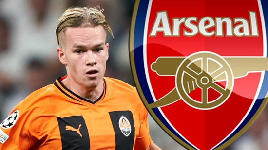 MYK A MOVE Arsenal start Mykhaylo Mudryk transfer talks but want Shakhtar Donetsk to lower £85m asking price over January move