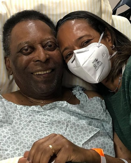 Pele's daughter hugs Brazil legend in hospital bed and says 'one more night together'