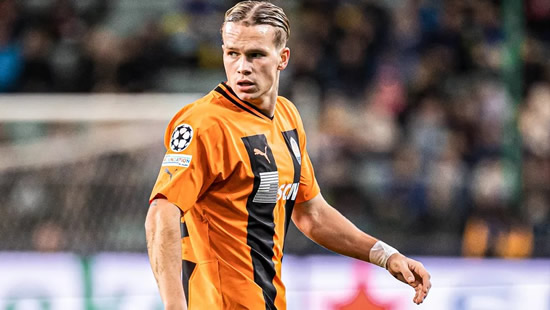 Chelsea hoping to beat Arsenal to signing of £85m-rated Mudryk from Shakhtar Donetsk