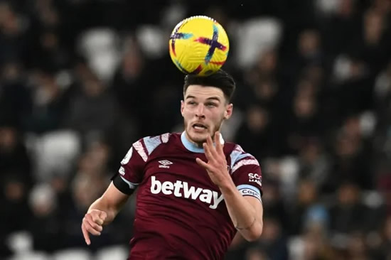 P-RICE IS RIGHT Arsenal ‘ready to launch huge bid for £88m-rated Declan Rice’ as they look to beat Chelsea and Man Utd to West Ham star
