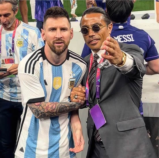 Salt Bae accused of 'stealing' World Cup trophy after Messi unknowingly lifted fake one