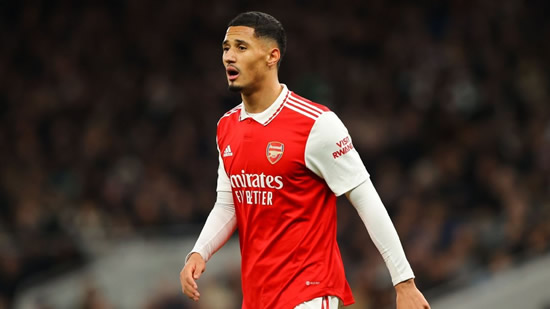 Arsenal to step up talks on new William Saliba long-term contract - sources