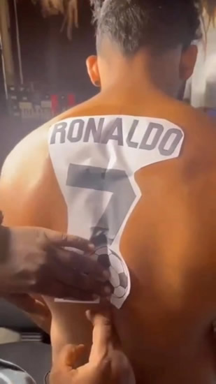 TATT'S IT I love Cristiano Ronaldo so much I got his name and number tattooed on my back and cried at his World Cup exit
