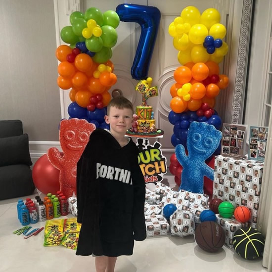 Wayne Rooney's son Kit given 17 bottles of Prime as mum Coleen spoils youngster on 7th birthday