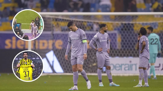 Cristiano Ronaldo ridiculed by fans and goal celebration after losing semi-final with Al-Nassr
