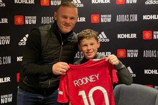 KAI IDOL Wayne Rooney’s son Kai beams as he meets ‘legend’ Marcus Rashford in adorable snap as dad Wayne thanks ex-Man Utd pal