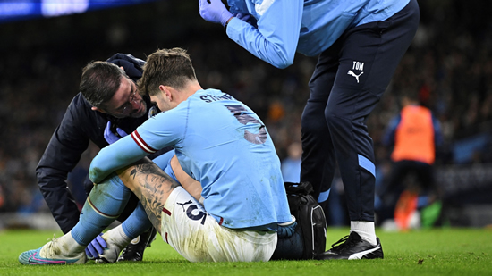 Stones to miss Man City's games against Tottenham, Arsenal and RB Leipzig due to injury as Guardiola provides more positive Foden update