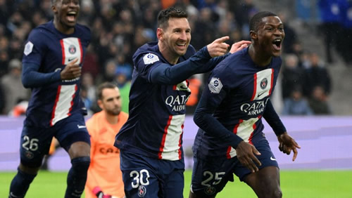 Lionel Messi nets 700th club goal in PSG romp over Marseille