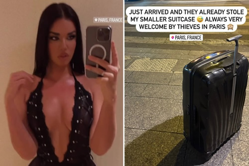 Ivana Knoll doesn’t let shocking suitcase Paris robbery get her down as she wows fans in barely-there top for night out