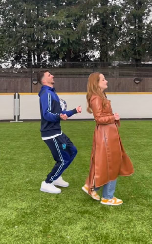 Fans all say the same thing as Mason Mount dances in cringey TikTok vid with ‘best friend’ at Chelsea training