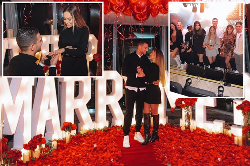 Diogo Dalot announces engagement to stunning partner Claudia Lopes after Man Utd stars enjoy Chris Brown gig at AO Arena