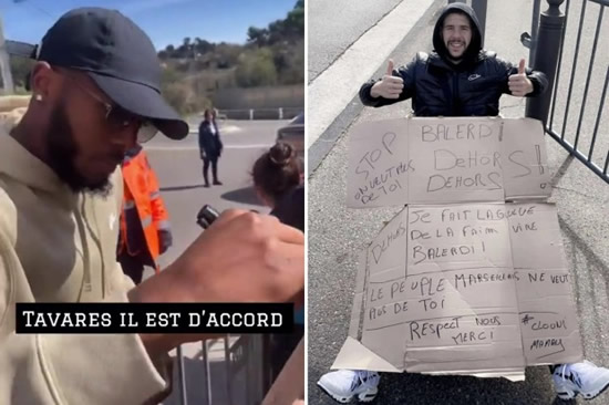 Marseille fan goes on hunger strike in protest against star & tricks Arsenal's Tavares into signing petition to BAN him
