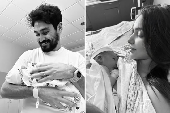 Man City star Ilkay Gundogan becomes a dad as wife Sara gives birth to their first child