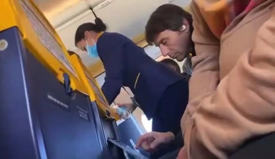 Antonio Conte spotted on Ryanair flight with Tottenham future up in air as he's 'set to be sacked THIS WEEK'
