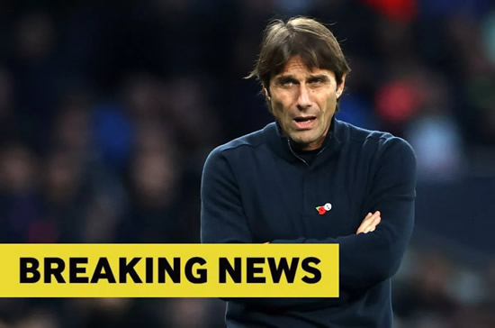 Antonio Conte to be sacked by Tottenham this week as situation deemed irretrievable