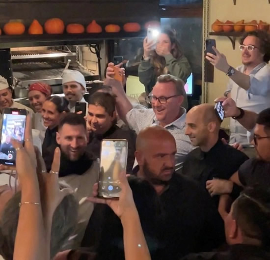 CAN'T MESS HIM Humble Lionel Messi ‘refuses to leave restaurant through secret door and disappoint wild crowd of Argentina fans’
