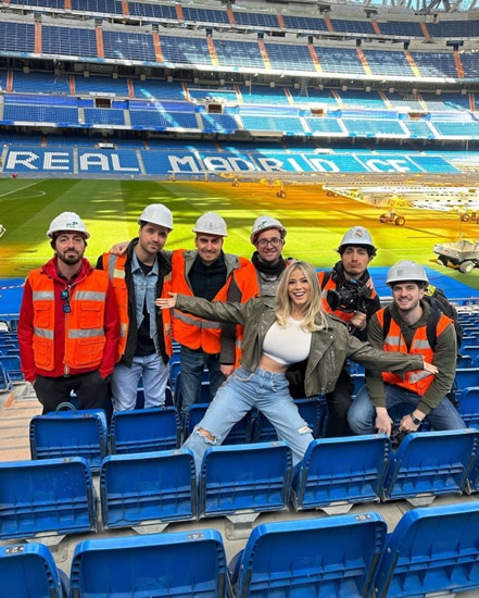 KAR BLIMEY Fans all aim same dig at Loris Karius as stunning Wag Diletta Leotta poses with Champions League trophies at Real Madrid