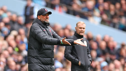 Jurgen Klopp: Liverpool could not have beaten Man City even with an extra player