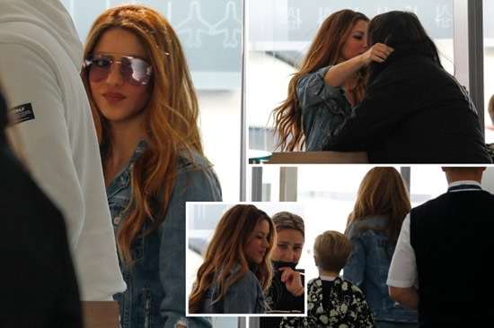 Teary-eyed Shakira says emotional farewell at airport as she leaves Barcelona for GOOD with sons after Pique split
