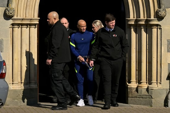 TEARS FOR RAFEL Ex-Cardiff ace Leon Jeanne led from son’s funeral in cuffs after final goodbye to 24-year-old killed with pals in crash