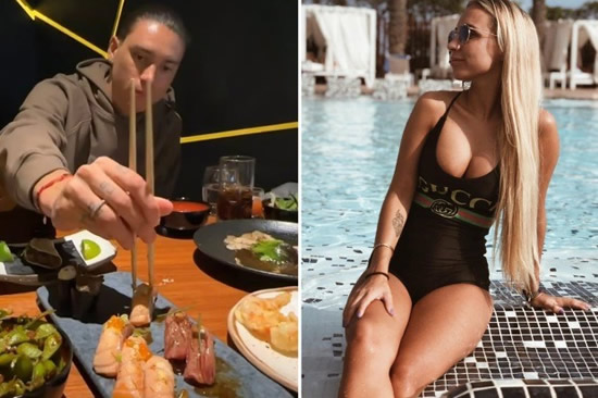 Liverpool star Darwin Nunez's stunning Wag leaves fans in stitches with X-rated sushi joke