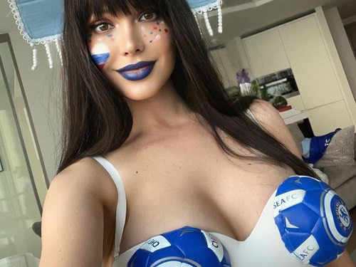 Chelsea-loving Playboy model and 'World Cup's sexiest fan' terrified after being mugged