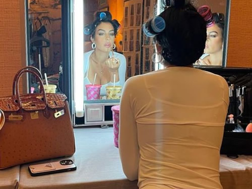 Georgina Rodriguez strips down to bra for steamy photo shoot as fans call Cristiano Ronaldo’s Wag ‘hottest mama alive’