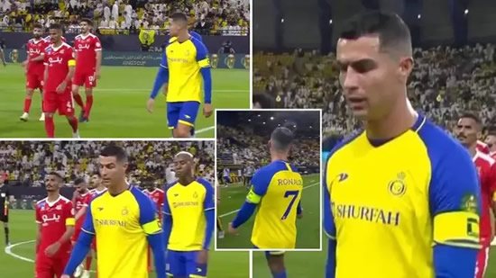 Cristiano Ronaldo 'refused' to swap shirts and left opponent feeling 