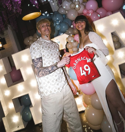 Man Utd star Alejandro Garnacho announces partner is expecting baby as couple reveal name in ‘biggest dream’