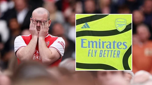 New leak of Arsenal away kit to be worn in Champions League blasted as ‘worst in years’ and is making fans ‘feel sick’