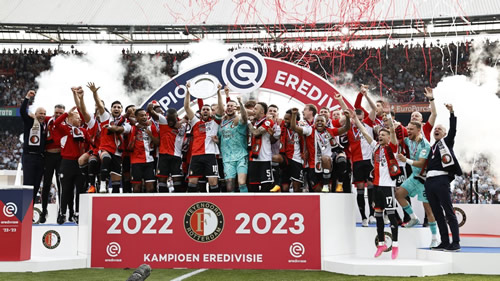 Feyenoord clinch Dutch title for first time since 2017 with win over