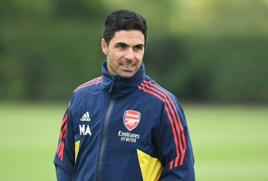 BARKING MAD Mikel Arteta brings dog called ‘Win’ to Arsenal training to boost morale with pooch attending Ramsdale contract signing