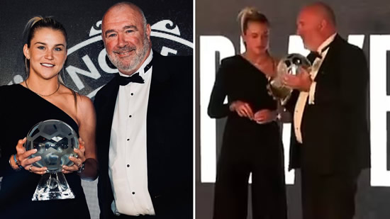 Man Utd Foundation chief slammed for 'casual sexism' after telling England ace Alessia Russo her award is 'too heavy'