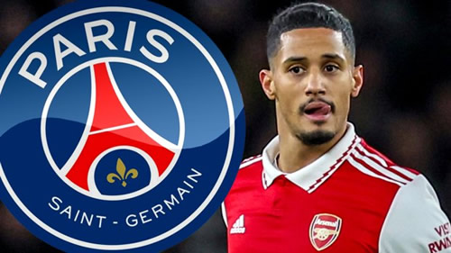 Arsenal shocked by William Saliba’s wage demands and could be forced to sell defender this summer as PSG eye transfer