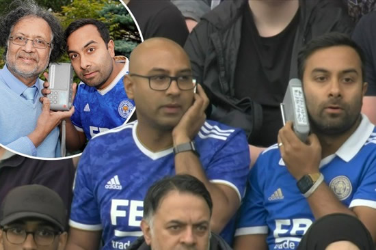 Leicester City supporter trolled by rival fans after his dad's phone number's exposed on TV
