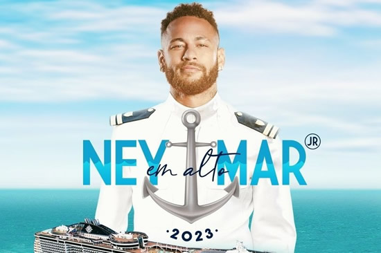 Neymar goes 'full Alan Partridge' in uniform after signing deal with boat company