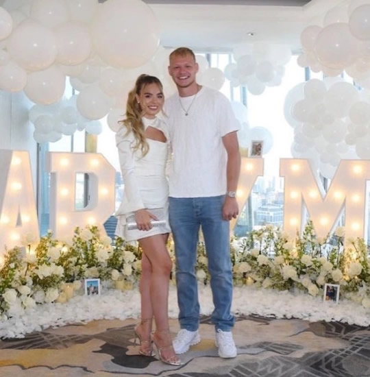 BABY JOY Aaron Ramsdale and stunning fiancee Georgina expecting first child as Arsenal star shares emotional video