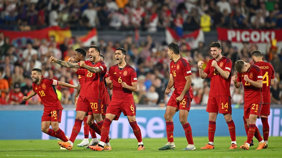 Spain beat Croatia in shootout to win UEFA Nations League