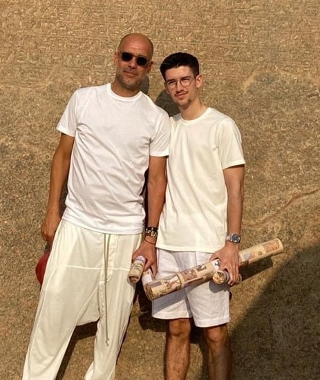 PHAR GAME Man City’s Treble-winning boss Pep Guardiola receives special gift from Egypt tourism board as he holidays with family