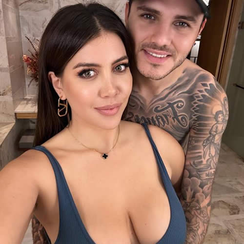 Wanda Nara almost bursts out of bikini as she shows off major sideboob on  holiday with Mauro Icardi - 7M sport