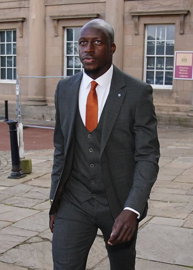 Benjamin Mendy pictured at court as footballer's trial for rape to get underway